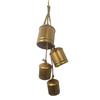 Metall Kuhglocke Hängende Dekoration Vintage Weihnachtsornament Goldfarben Rostig für Zuhause
