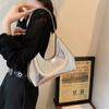 Fashion Underarm Shoulder Bags For Women PU Leather Pure Color Armpit Hobo Bag   Luxury Designer Purses And Handbag