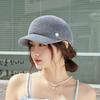 Japanese British Style Spring Summer Beret Hat For Women Luxury Brand Designer Straw Hat Breathable Sun Hat Visors Travel Caps
