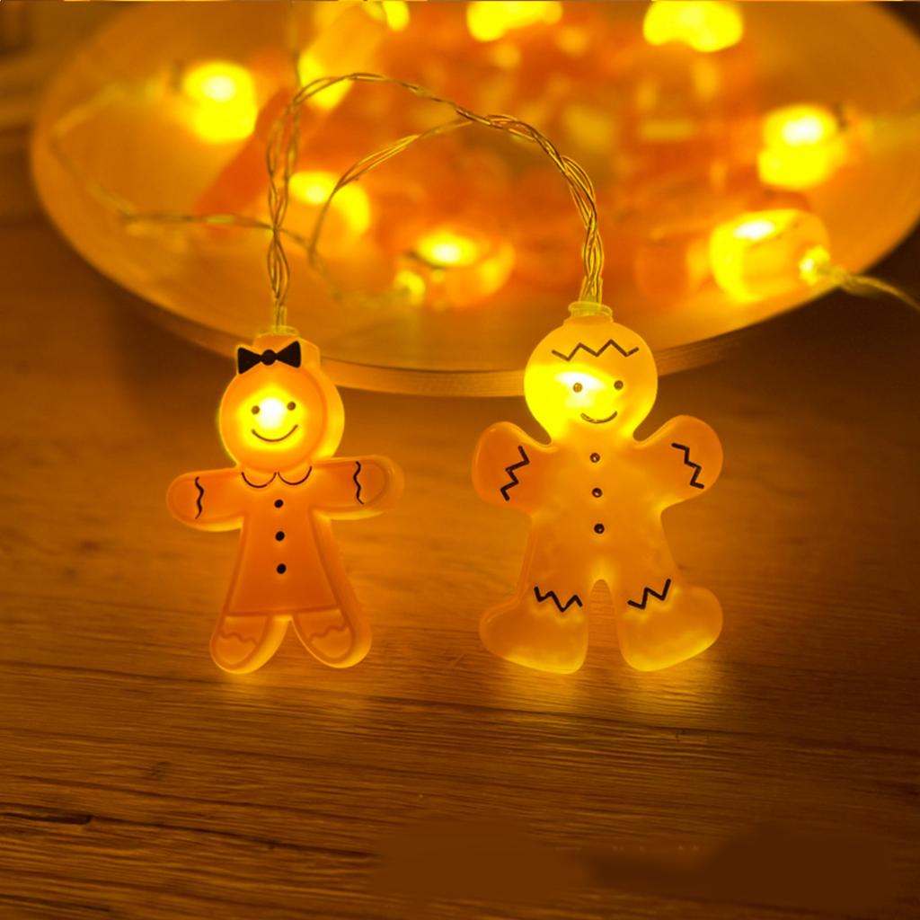 Christmas Festive Atmosphere Decoration Led String Lights, Small Lights, Children'S Cartoon Pendants, Colored Light Strings