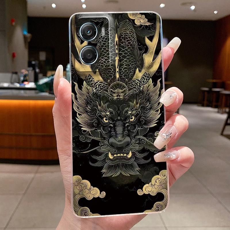 Casing For Motorola Moto G06 Power XT2535-1 XT2535-2 Case Cover Luxury Dragon Cute Cool Boys Girls Silicone Protective Bumper