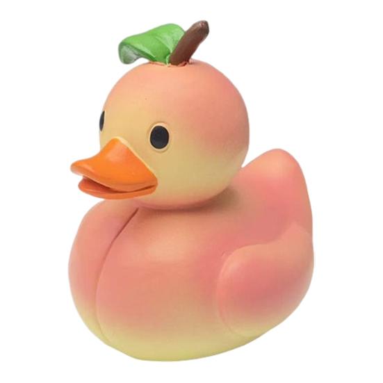 Fruit Duck Figurine Peach Pineapple Grape Strawberry Banana Resin Statue Sculpture Home Office Decoration Ornament