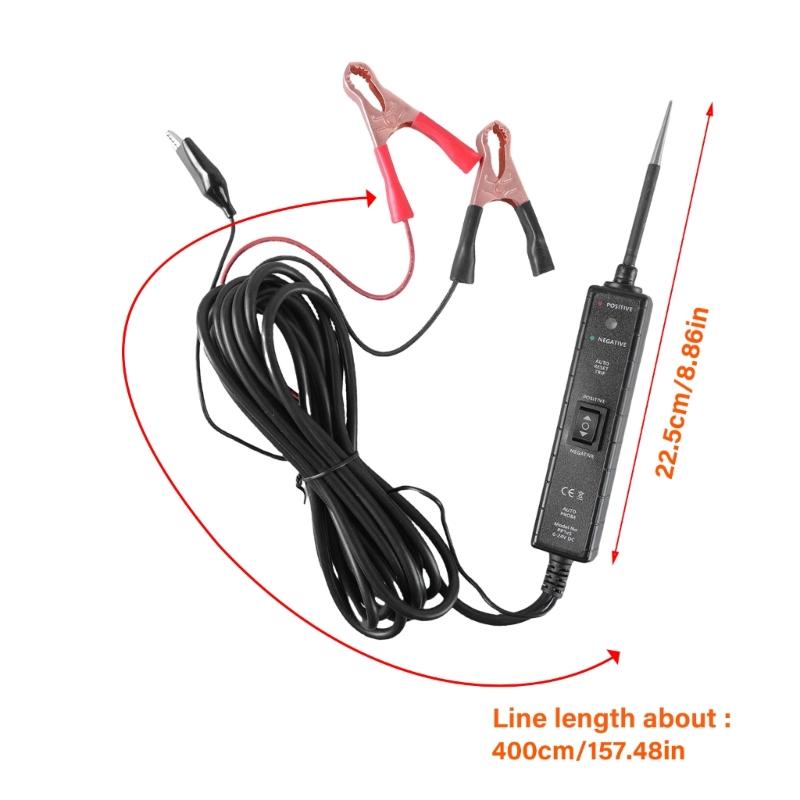Comprehensive Automotive Circuit Tester 6-24V Voltage Probe Suitable for Quick Fault Diagnosis and Trailer Light Testing