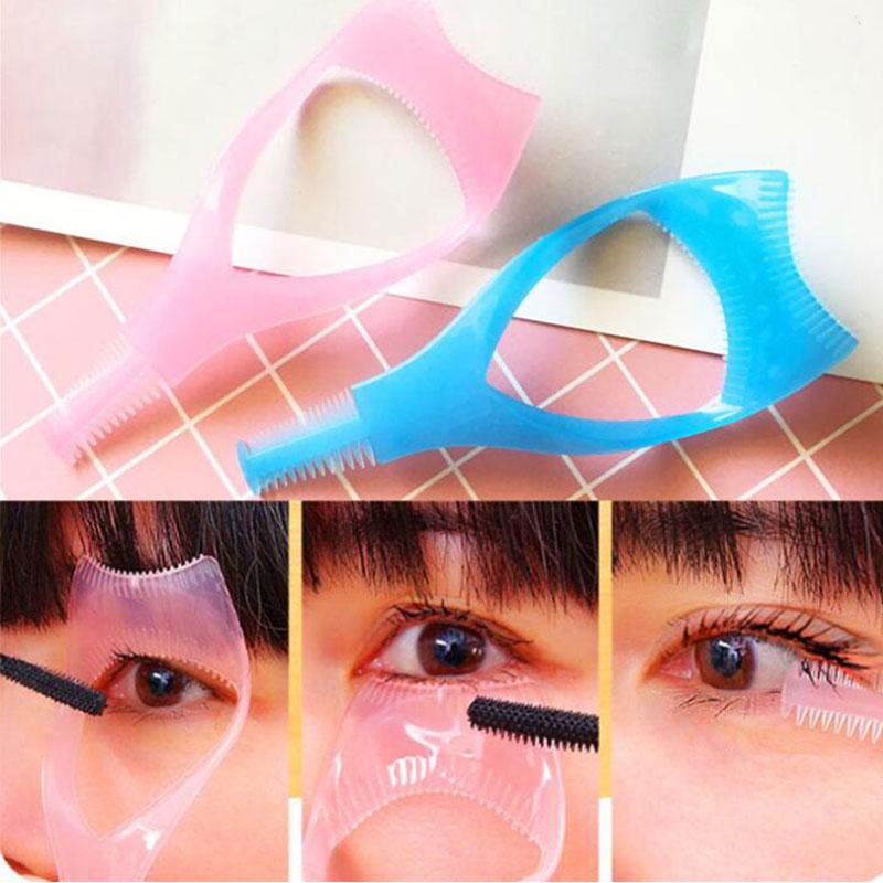 Buy Eyelash Tools 3 In 1 Makeup Mascara Shield Guide Guard Curler