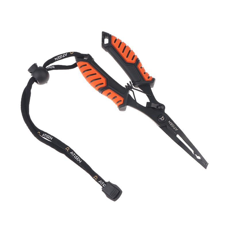 

Fishing Pliers Tools Accessories For Goods Tackle Pliers Vise Knitting Flies Scissors Braid Set Fish Tongs Multifunction помаранчевий