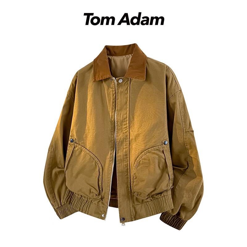 

TOM ADAM Heavyweight Casual Lapel Work Jacket 6XL