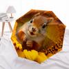 1 PC Automatic Folding Umbrella - Cartoon Pattern, Portable & Foldable Design with 8 Ribs, Christmas Birthday Gifts