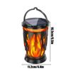 Solar Lantern Flickering Flame Outdoor Lantern Lights Ambient Lighting Waterproof Outside Lights for Garden Decor Pathway Yard