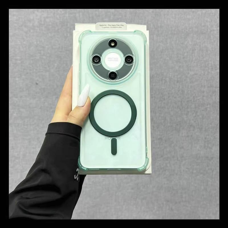 Airbag Magnetic Shockproof Soft TPU Cases For Huawei Honor X9D Magsafe Wireless Charging Silicone Back Cover For Honor X70 Shell