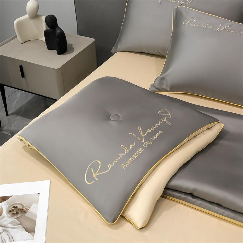 Přímý prodej z továrny Nová vysoce kvalitní prošívaná deka s hedvábím, klimatizační deka velké velikosti, tenká deka, výšivka, řemeslné ložní prádlo 1 ks