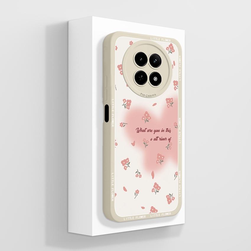 Case For Oppo Realme 12 13 14 P1 P2 Pro 14T 12X Phone Bags Cute Bear Paw Patterns Liquid Silicone Upgraded Dustproof Protective Shell For Oppo Housing