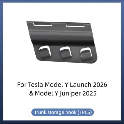 For New Tesla Model Y Launch/Juniper 2025+ Rear Trunk Hook Storage Holder Bag Trunk Grocery Bag Hook Hanger Interior Accessories