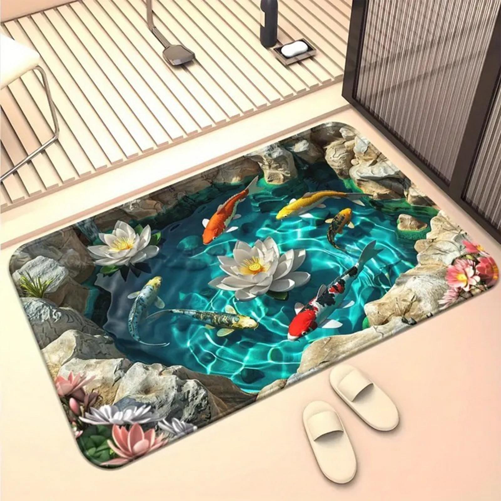 

Друкований килимок для кухні, килимок для ванної кімнати, миючий килимок для входу One Size