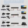 Efficientt-RCA Switcher 8-Way 8 In 1 Out Composite Video Audio And Video Switcher 8-Way AV Switcher