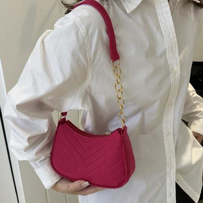 Women Felt Underarm Bag Fashion Shoulder Bag Stylish Top Handle Bag Quilted Handbag Stylish Hobo Bag for Shopping Dating Commuting