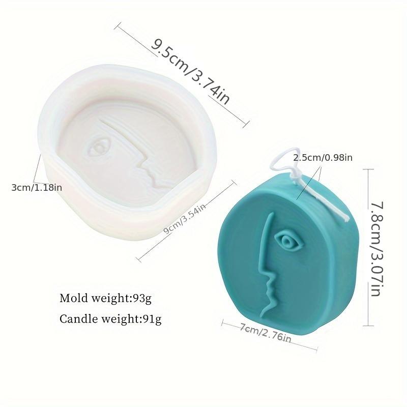 

3D Art Abstract Human Face Candle Silicone Mold DIY Nordic Design Candle Making Plaster Aromath Soap Molds Home Decor Craft Gift