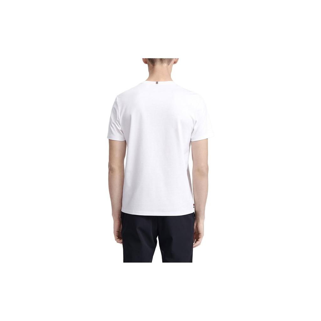 FILA Letter Logo Printed Casual Short Sleeve T-Shirt Men Tops White F11M321118B-WT