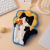 Coral Fleece Hand Towel Cute Cat Washcloth Durable Toilet Handkerchief  Kitchen