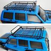 AXSPEED Metal Roof Rack Luggage Carrier with LED Light Bar for 1/10 RC Crawler Axial SCX10 90046 Wrangler Cherokee Parts