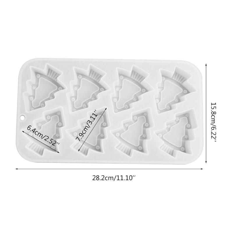 Practical Christmas Tree Molds Handmade Silicone BPA-Free Easy To Release No Residue for Mousse Cake Making DIY Crafts