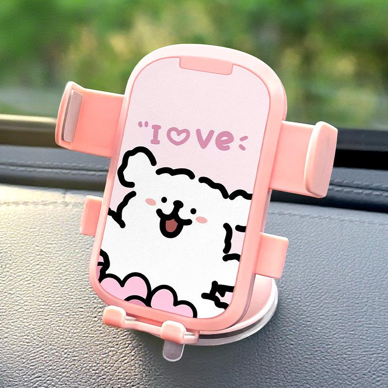 Cartoon Car Dashboard & Console Suction Cup Phone Holder for Electric Vehicles 2026