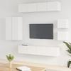VidaXL TV Furniture Set 8 Pcs White Engineered Wood 3114486