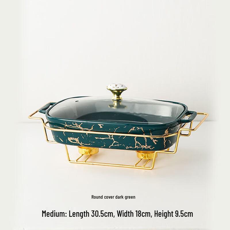Qianxing Ceramic Double-Handle Pot with Rack