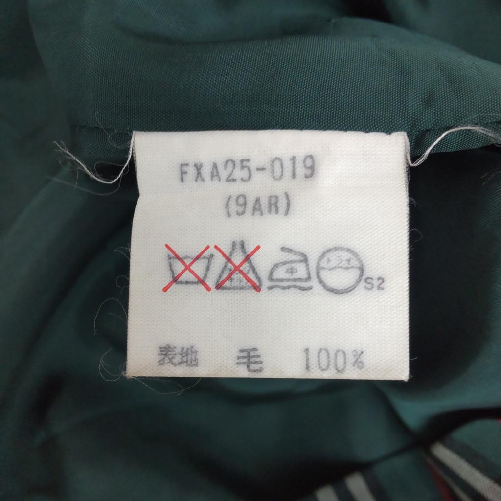 80s-90s Vintage Burberrys tight skirt knee length 9 M dark green check(USED)