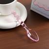 Handmade Vintage Glass Spoon Fork for Coffee Milk Long Handle Stirring Utensil Heat-Resistant Dishwasher Safe Colorful Artistic Tableware Unique
