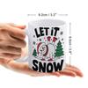 1pc 11oz Blank Ceramic Mug, Double-sided Printed Drink Cup, Solid Ceramic Body, Smooth Interior, Clean White Style for Modern Home Living