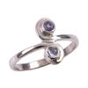 Natural Tanzanite Gemstone 925 Solid Sterling Silver Jewelry Ring Size 6 f2D90