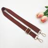 2.5cm Cotton Adjustable Crossbody Strap - Narrow Woven Solid Color Replacement for Women's Bags