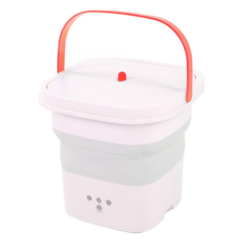 Mini Washing Machine Foldable Small Washing Machine Wash and Dry with Drain Basket for Kids Clothes Underwear Apartment