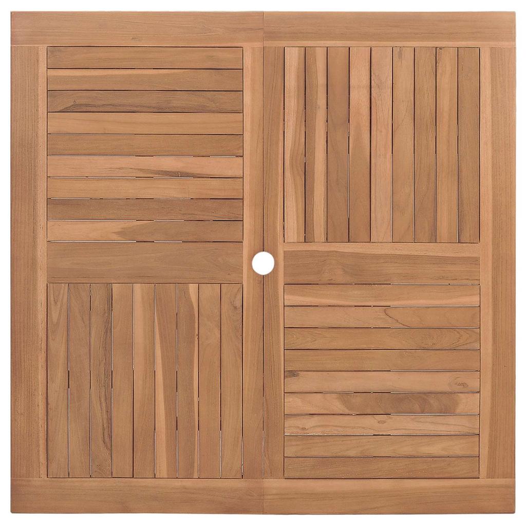 Garden Dining Set Brown Solid Teak Wood