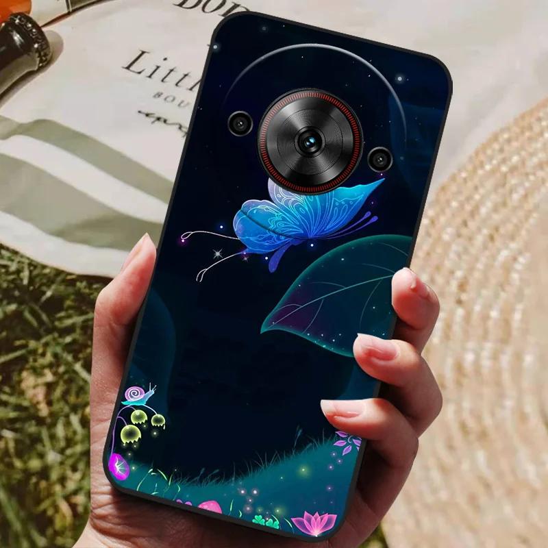 Per ZTE Blade A75 5G Custodia Cool Stampata Silicone TPU Morbida Cover per ZTE Blade A75 5G Custodie Nere Protettive Guscio Telefono A 75 5G