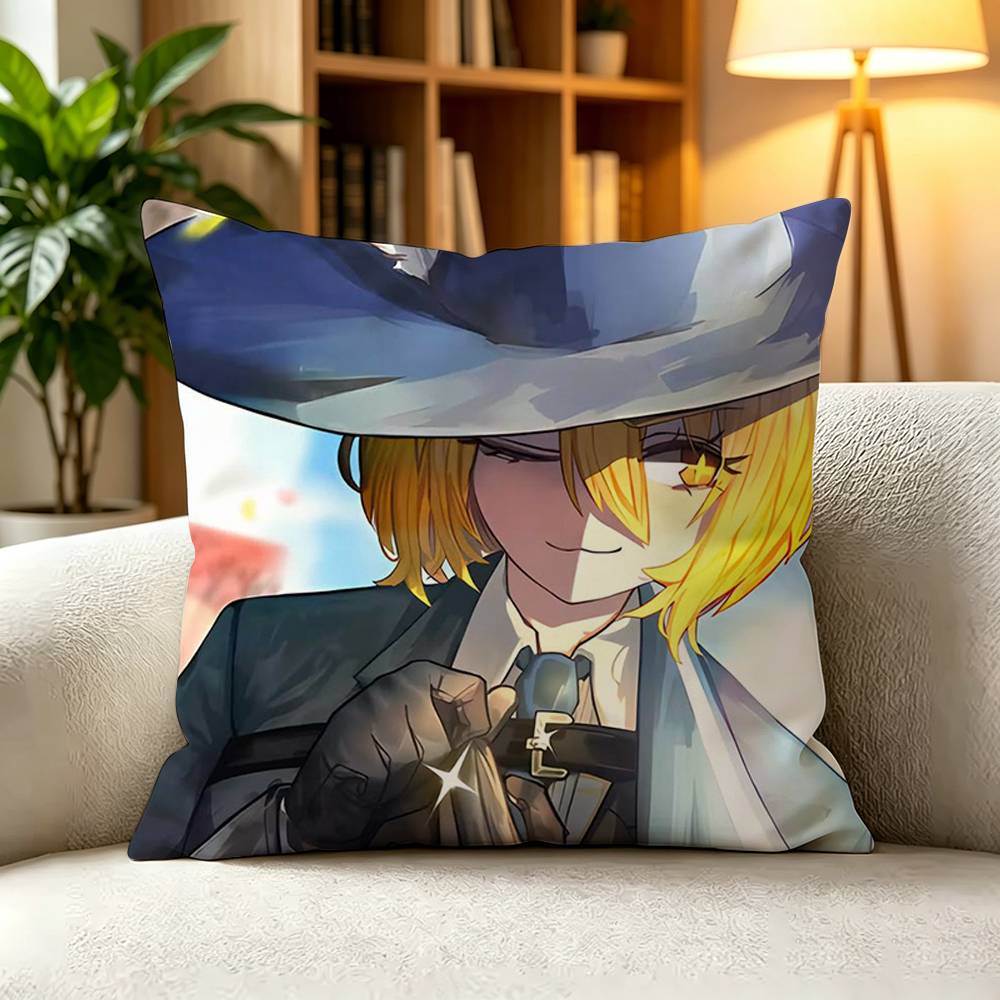 D-Don Quixote Spanish Classic Novel Square Double-Sided printed Pillow Case Bedroom Bedside Pillow Sofa Cushion Cover