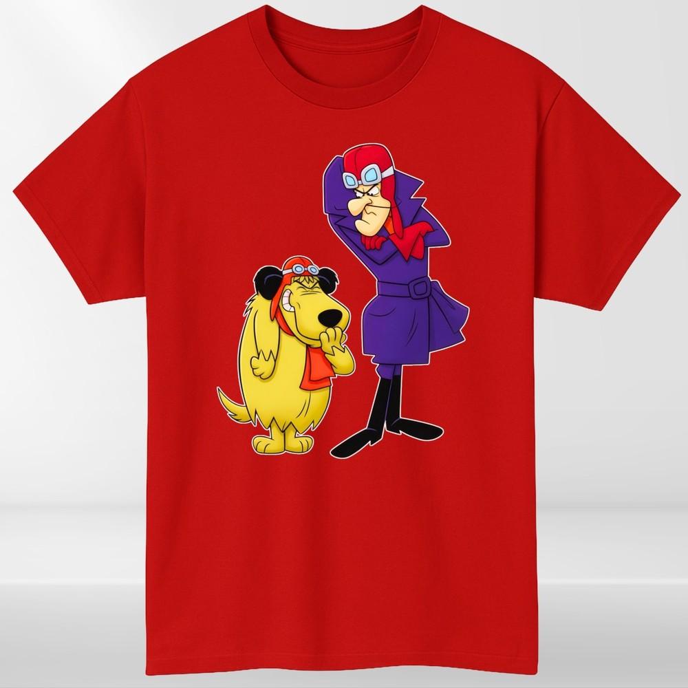 Wacky Races Dastardly And Muttley Retro TShirt Shirt Cartoon Hero Unisexs Clothing S