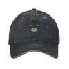 Brasile Bandiera Brasiliana Cappellini da Baseball Casual in Denim Usurato Lavato Cappello da Sole per Unisex Donna Cappelli da Esterno Cappello