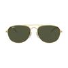 RAYBAN Temple Logo Metal Aviator Pilot Sunglasses Unisex Couple Style Multicolor 001/31 57 0RB3735-001/