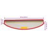 Stair Treads 15 Pcs 65 X 21 X 4 Cm Red Semi Circular Large