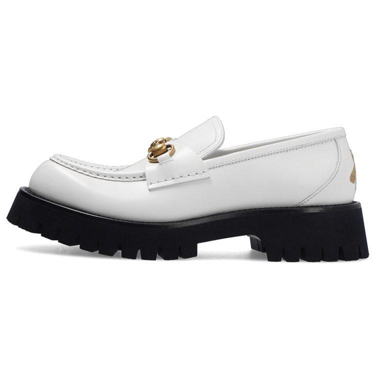 Gucci Horsebit Leather Women's Casual Shoes Women's White 577236 DS800 9050