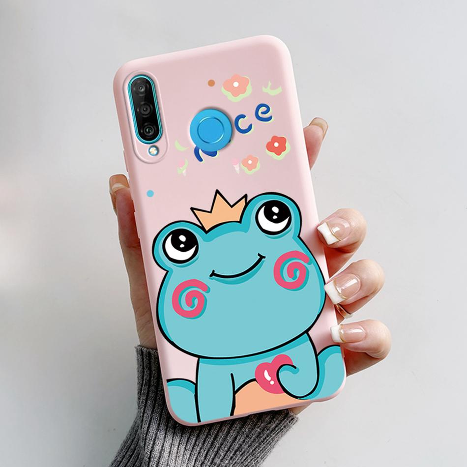 Für Huawei P30 Lite Hülle Niedlicher Bär Cartoon Frosch Weiche Matte Silikon Handyhüllen Für Huawei P30 P30Lite P30Pro P 30 Lite Pro Cover