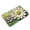 3D Floral Floor Mat Absorbent Diatomaceous Mud Rug Non-Slip Bathroom Entrance Carpet Quick Drying Mat for Living Room Kitchen