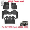 RHD For TOYOTA Prado LC250 2026 2025 TPE Car Carpet Floor Mat Full Set Trim To New Prado LC250 Waterproof Floor Mat Accessories