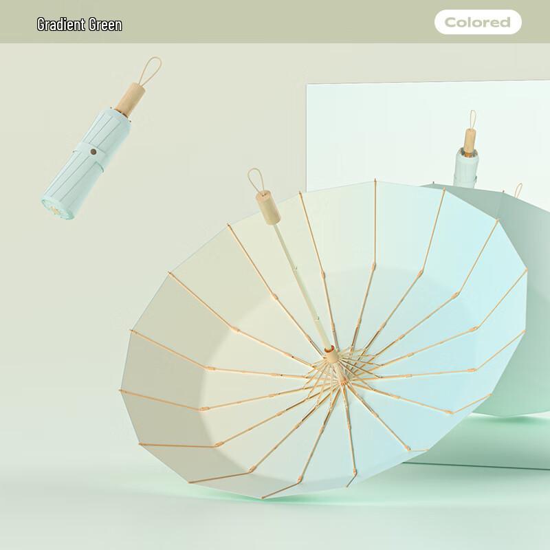 

Manual 16-Rib Macaron Gradient Double Umbrella