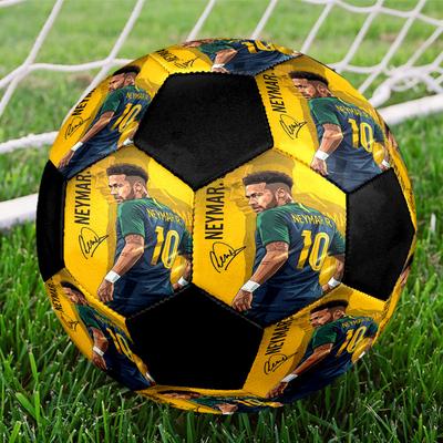 1pc Neymar Soccer Ball Size 5 Indoor Soccer Ball Fashion Colorful Backyard Game - Great For Sports Fans Gift HE45