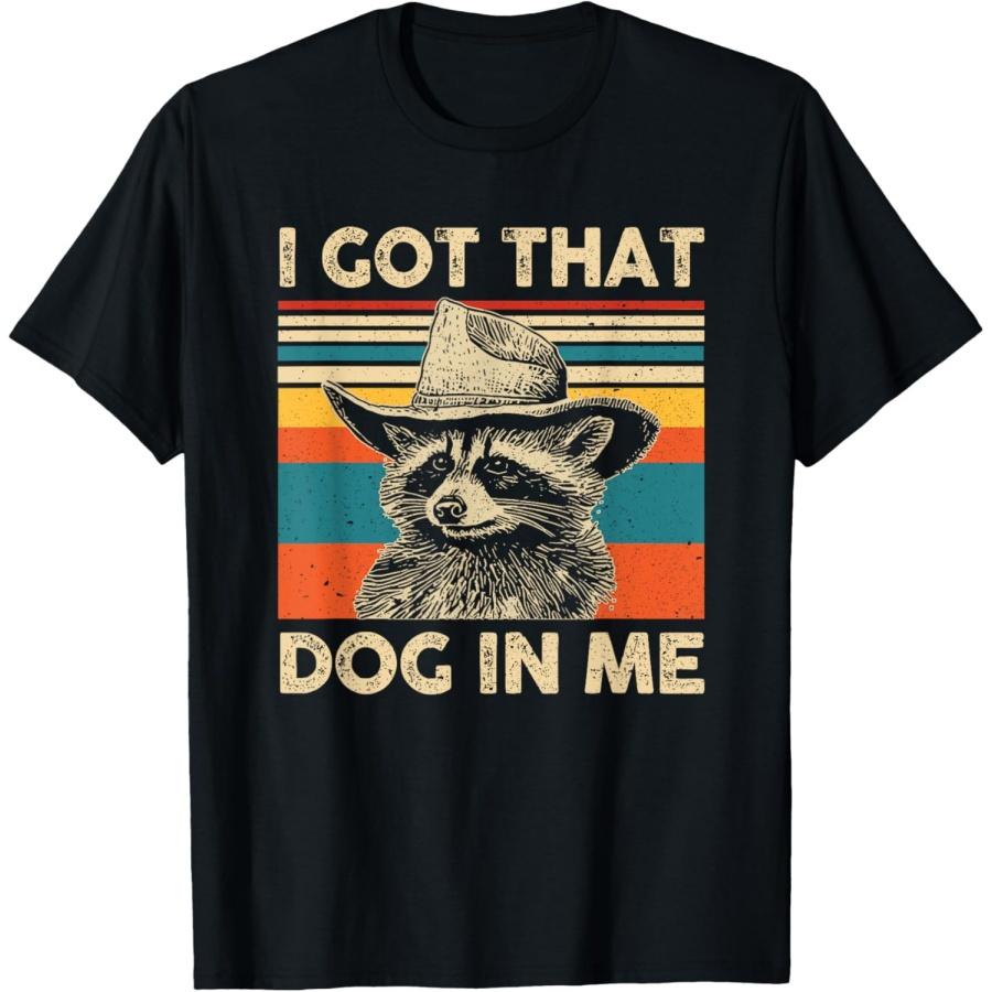 I Got That Dog in Me Cowboy Raccoon T-Shirt XXXXXL чёрный