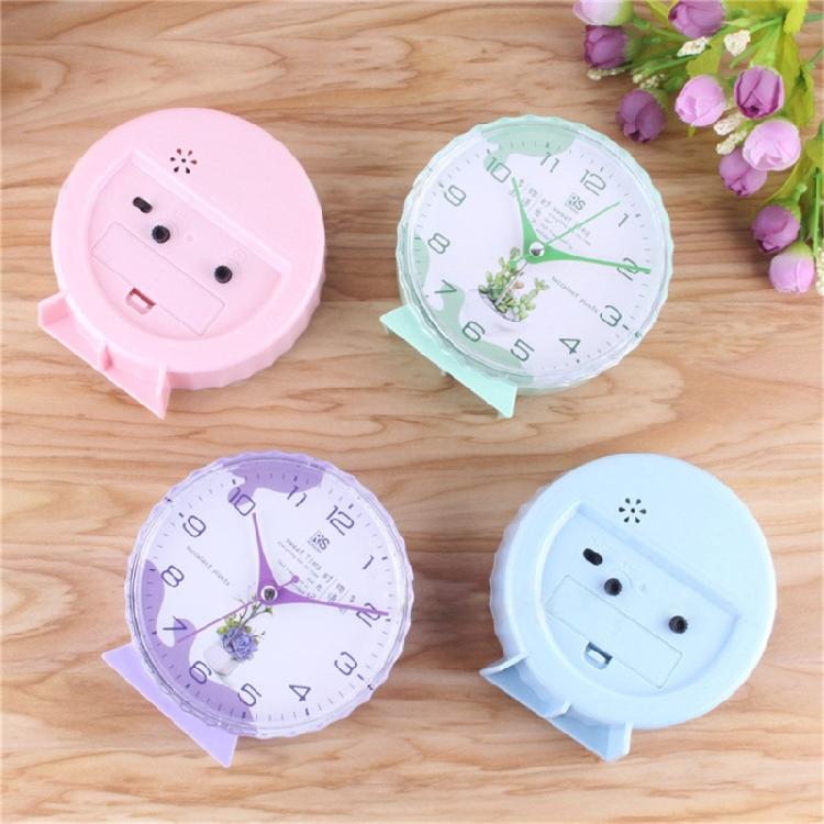 Mute Alarm Clock Battery Operated Student Desk Clock for Bedroom Home Decors