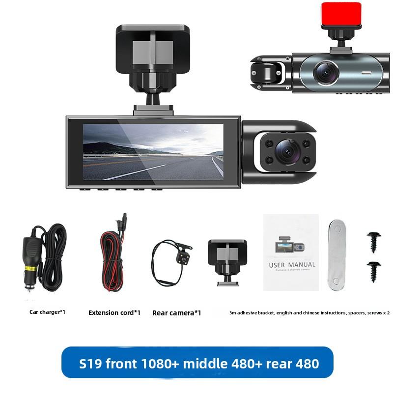 Dual Dash Cam Front and Rear 1080P HD Night Vision WiFi Car DVR with Parking Monitor