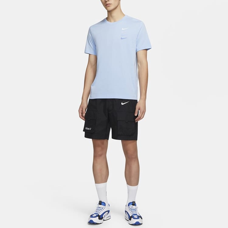 Nike T Shirts Men's Crew Neck Moderate Straight Fit DC2716-431